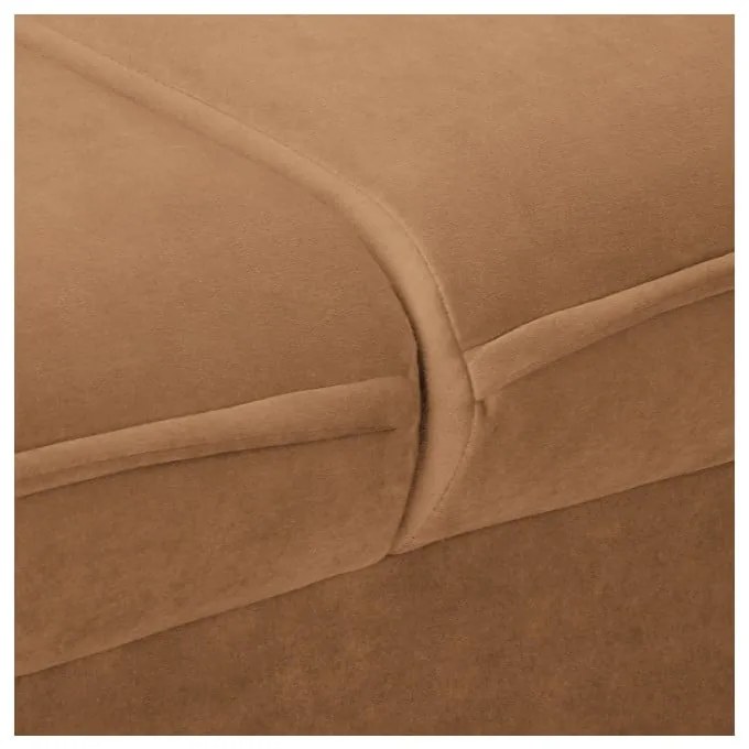 Barna bársony kanapé 138 cm Juli – Ropez