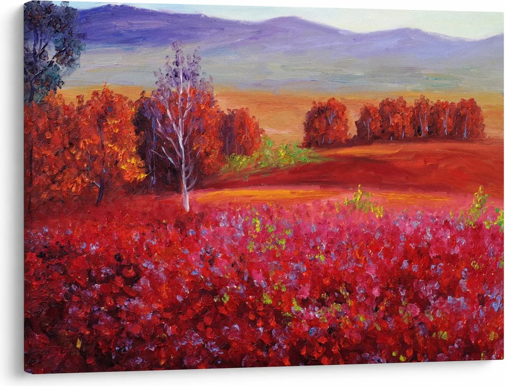 Egy vörös táj képe (70x50 cm)
