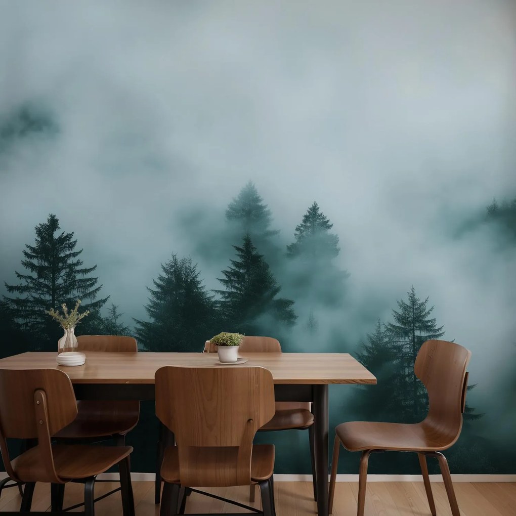 Fotótapéta – Ködös erdő (147x102 cm)