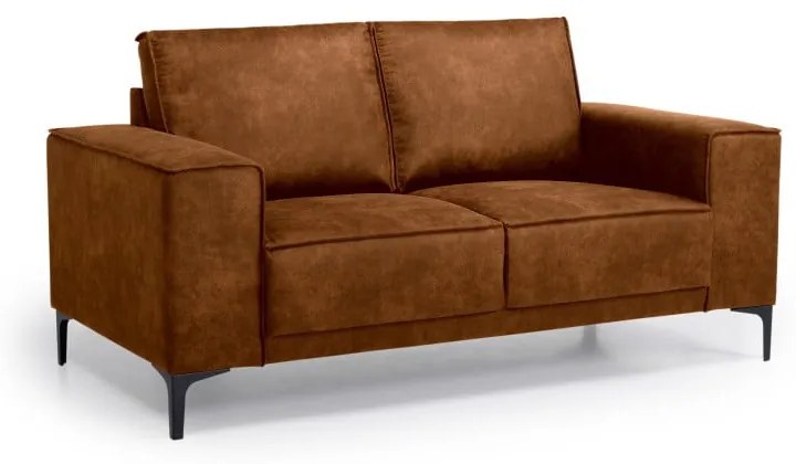 Konyakbarna bőrutánzat kanapé 164 cm Copenhagen – Scandic