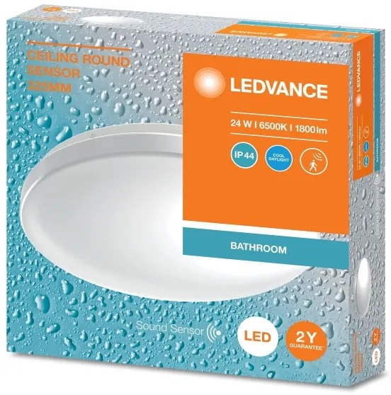 Ledvance - LED fürdőszobai lámpa érzékelős CEILING ROUND LED/24W/230V IP44