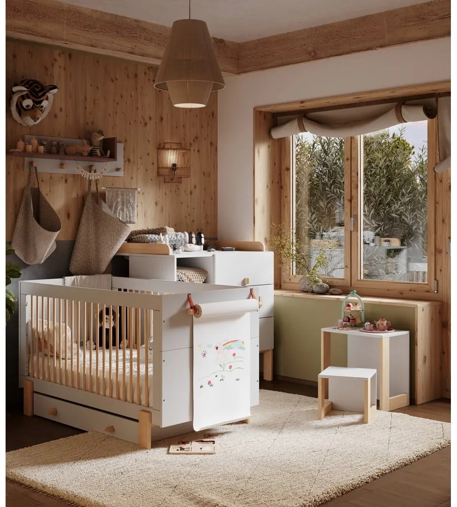 Világosszürke pelenkázó feltét Cube - Pinio