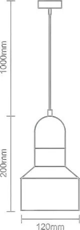 Lámpa Terrazzo szürke 1 x E27 - ME0214R/G