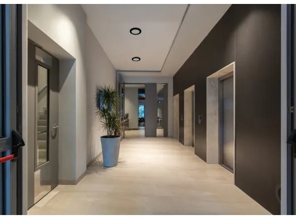 Kanlux 24605 - ERGA LED 17W 230V 2v1 szenzoros lámpa fekete, 3000-6500K