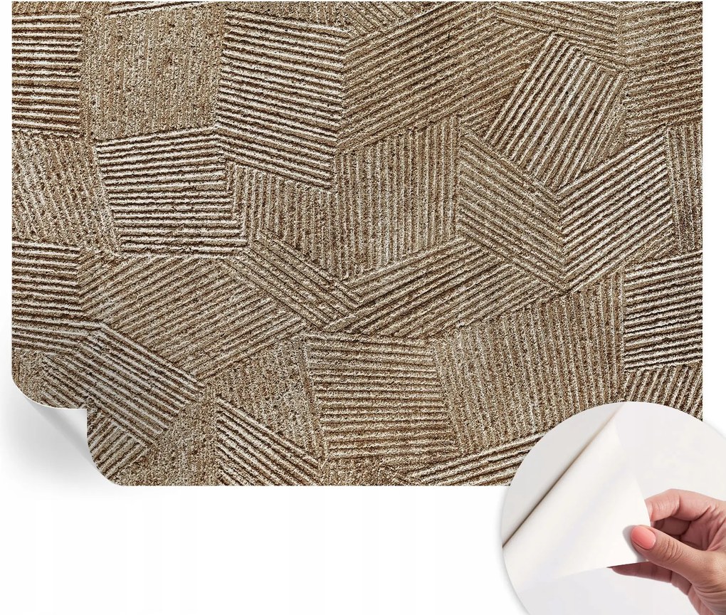 Matt öntapadós fotótapéta Falra Strukturált vonalak 208x146 cm