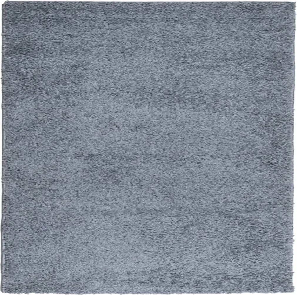 vidaXL PAMPLONA kék magas szálú bolyhos modern szőnyeg 120 x 120 cm