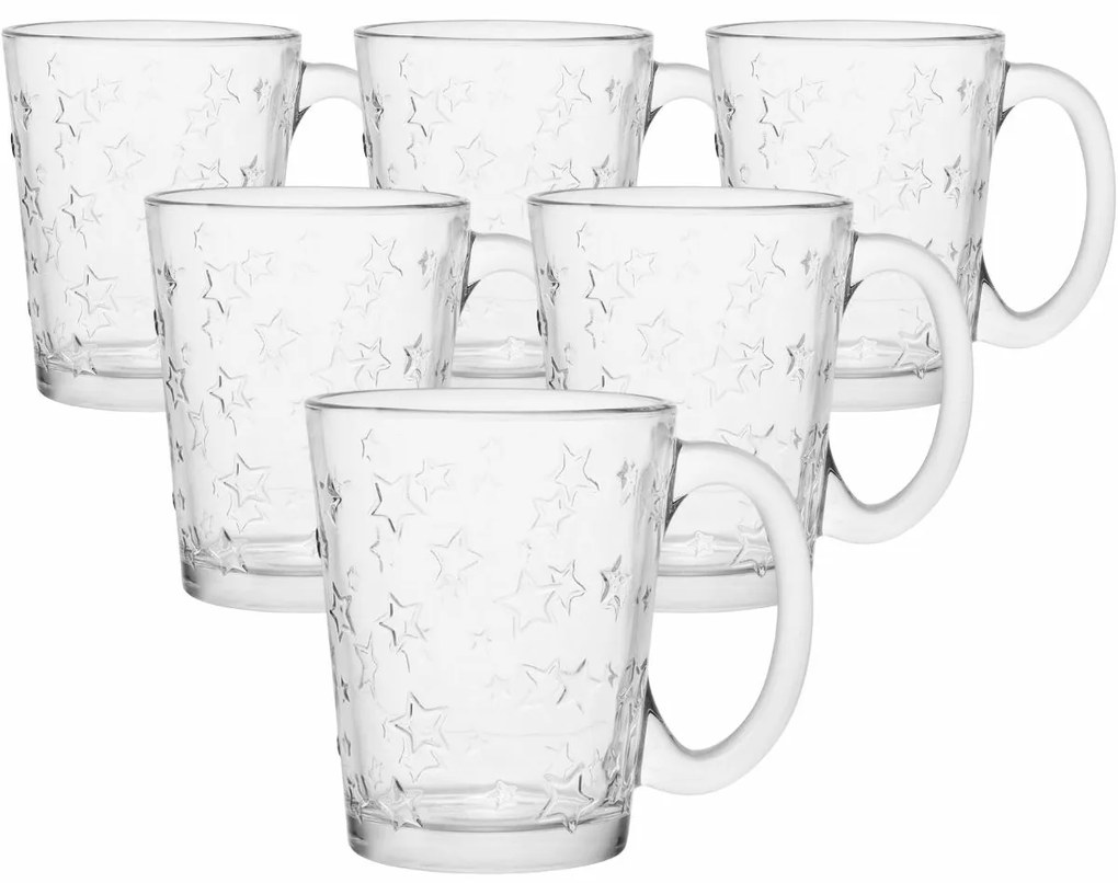 Altom 6 db Star üvegbögre szett 300 ml