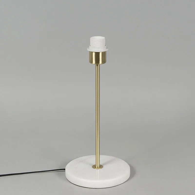 Retro asztali lámpa sárgarézzel és Granny Frame fekete kerettel 25 cm - Kaso