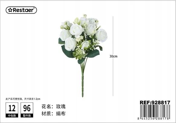 Elegáns rózsacsokor kiegészítőkkel művirágok minden alkalomra