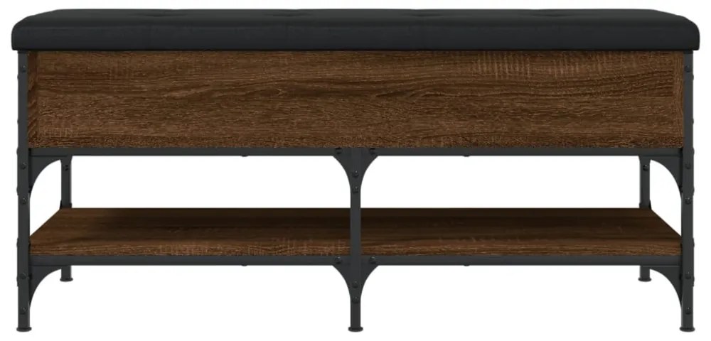 barna tölgy színű szerelt fa cipőpolc 102 x 42 x 45 cm