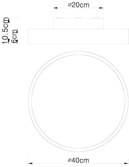 Globo 41745-24 - LED Dimmelhető mennyezeti lámpa RAINER LED/24W/230V + távirányító
