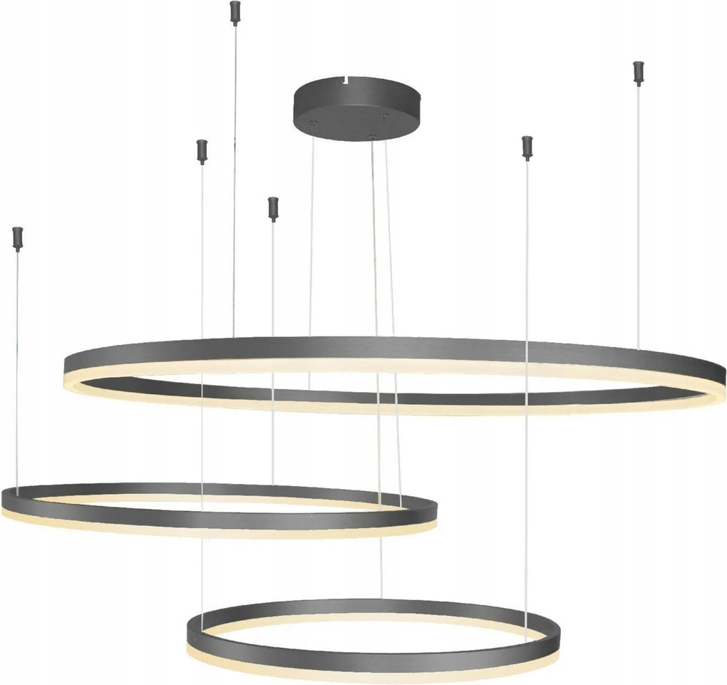 AZzardo AZ4707 függőlámpa Halo 100+80+60 fekete