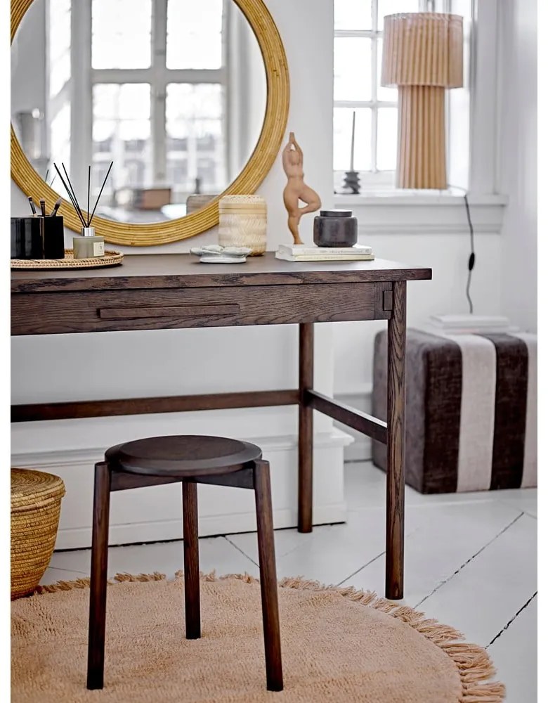 Természetes színű kerek gyapjú szőnyeg ø 110 cm Lenea - Bloomingville