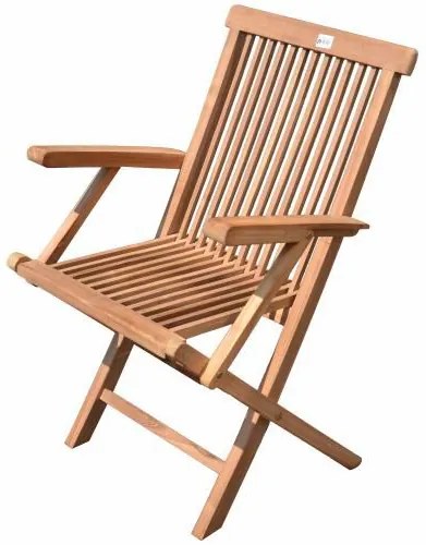 DIVERO® Kerti szék összecsukható 4 db tíkfa