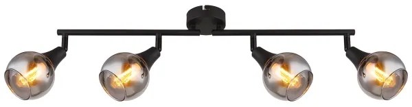 Globo 57904-4 - Spotlámpa GLYPTAR 4xE14/40W/230V fekete