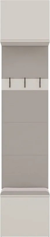 HAGA 1W előszobafal, 50x238x35 cm, kasmír