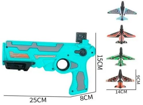Újdonság Katapultpisztoly Air Battle repülőgéppekkel Folyamatos kilövés Repülőgép Kilövő Kataplult pisztoly játék(2088-6)