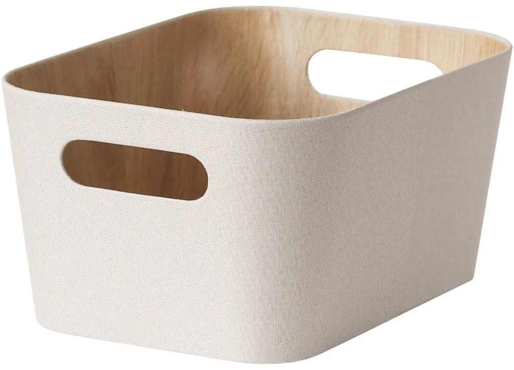 Kitchisimo 2 db tároló kosár szett 31 × 23 × 16cm, krém színű, L