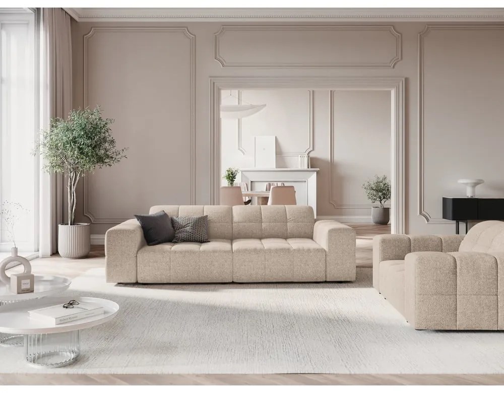 Bézs kanapé 204 cm Chicago – Cosmopolitan Design