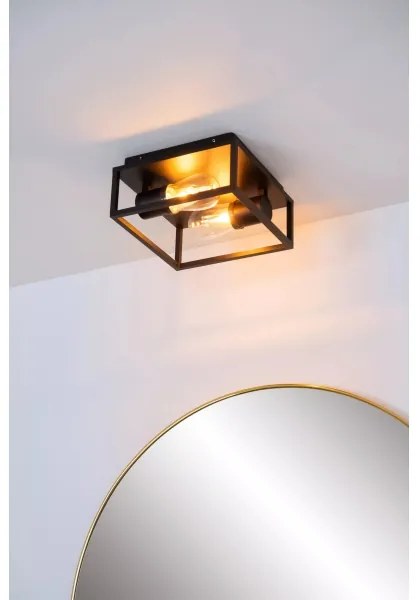 Lucide 27100/02/30 - Fürdőszobai mennyezeti lámpa CARLYN 2xE14/6W/230V IP54