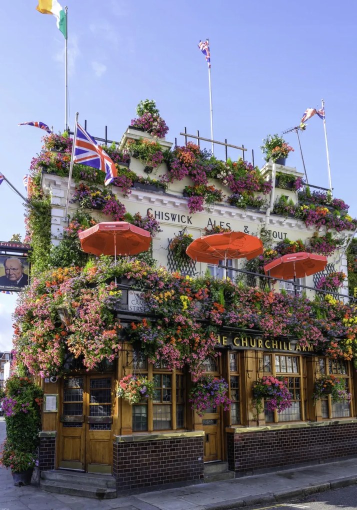 Poszter 70x100cm Londoni épület, Assaf Frank