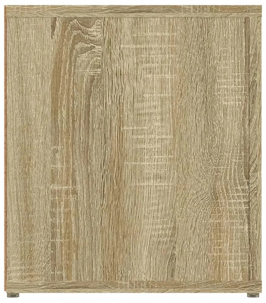 2 db sonoma tölgy színű szerelt fa TV-szekrény 80x31,5x36 cm