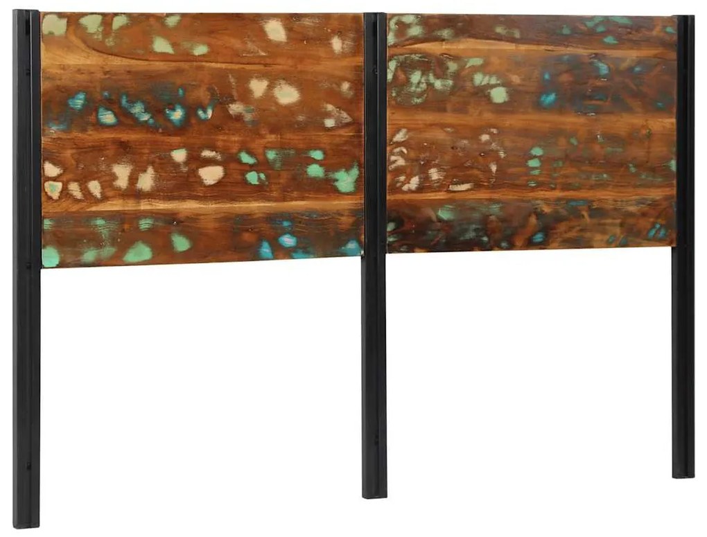 tömör újrahasznosított fa és vas fejtámla 160 cm