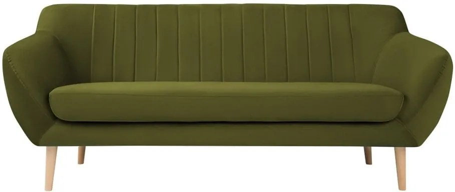 Sardaigne zöld bársony kanapé, 188 cm - Mazzini Sofas