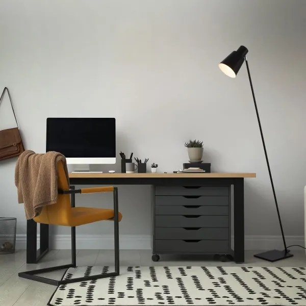 Brilo - Állólámpa 1xE27/10W/230V fekete