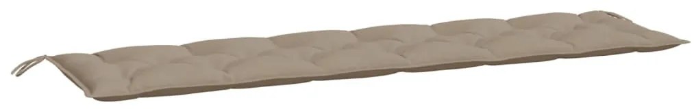 tópszínű oxford szövet kerti padpárna 200 x 50 x 7 cm