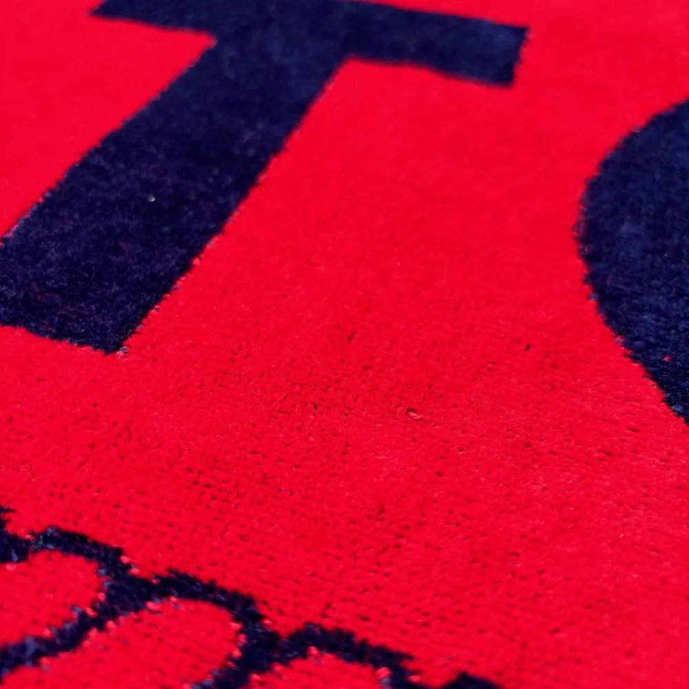 Balaton 2024 kék-piros strandtörölköző