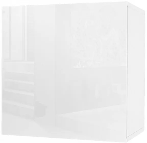 Vida 5 fali polc, fényes fehér