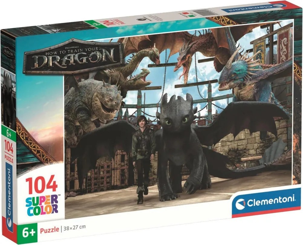 Így neveld a sárkányodat Arena 104 db-os puzzle Clementoni