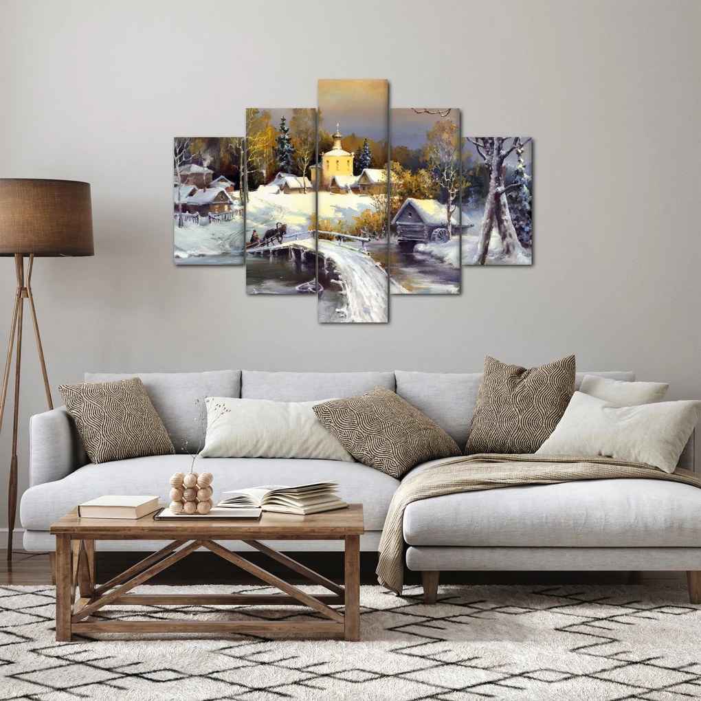 Kép - téli város (150x105 cm)