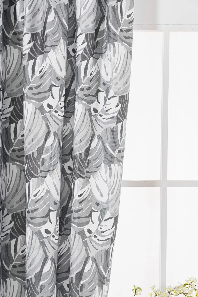 FLOCUS mintás dizájnfüggöny 140x270 cm Felfüggesztés: Hullámos sínszalag