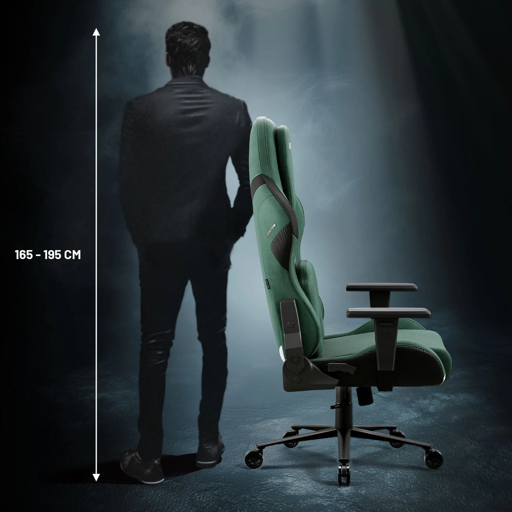 Gamer szék zöld Normal Size: Diablo X-One Prime Forest Green