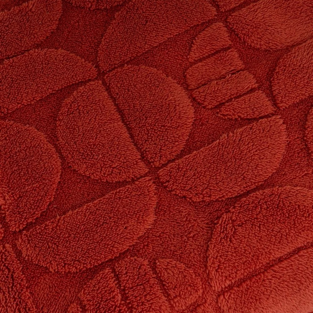 Téglavörös mikroplüss takaró 130x160 cm Mid Century – Casa Selección