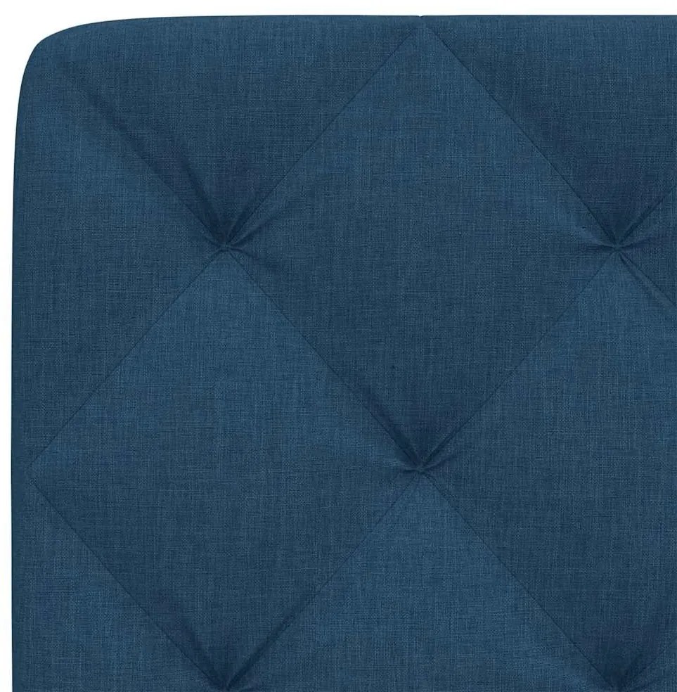 kék szövet fejtámla párna 160 cm