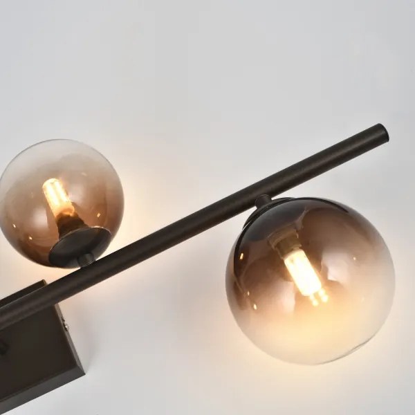 Brilagi - LED felületre szerelhető csillár MILLA 4xG9/3W/230V barna/füstbarna