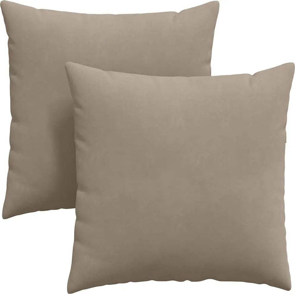 vidaXL Kanapé párnák 2 pcs Tópszínű 60 x 60 cm szövet