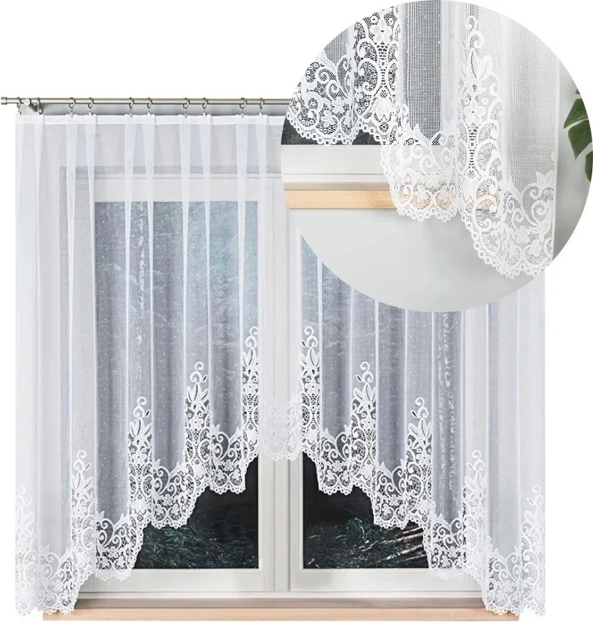 Jacquard Függöny Készen Áll A Szoba Nappalijára Ívvel 300x160cm