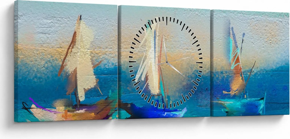 Kép - Tájképfestészet, festészet (órával) (90x30 cm)