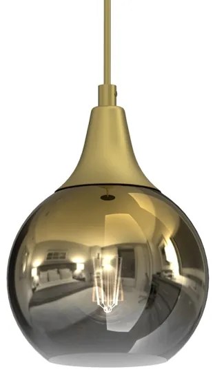 Csillár zsinóron MONTE 1xE27/60W/230V á. 15 cm arany