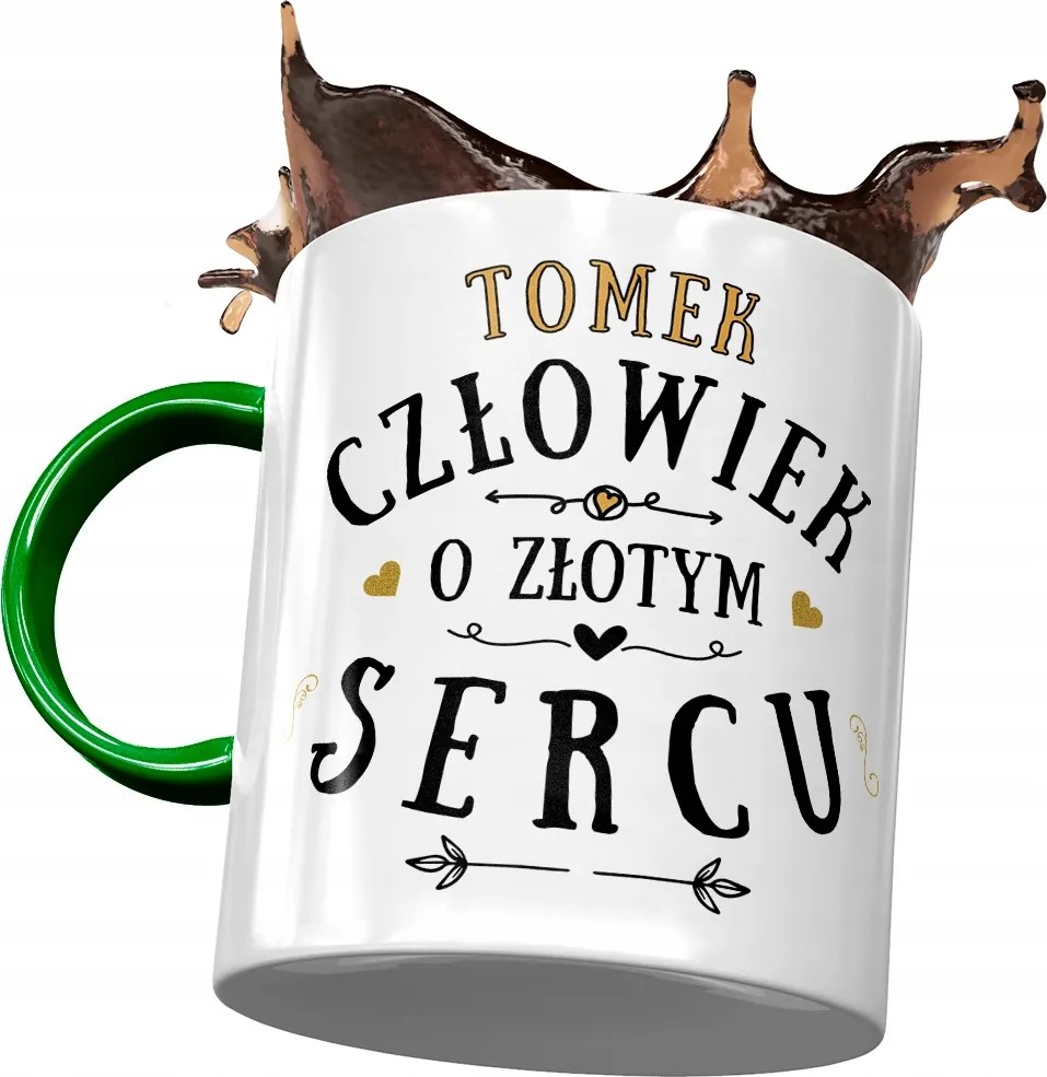 Zöld Bögre Tomi Férj Kolléga Ajándék Nyomtatott Fotóval