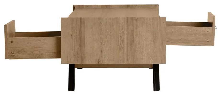 Ceilan 2 fiókos dohányzóasztal, tölgyfa dekorral - Marckeric