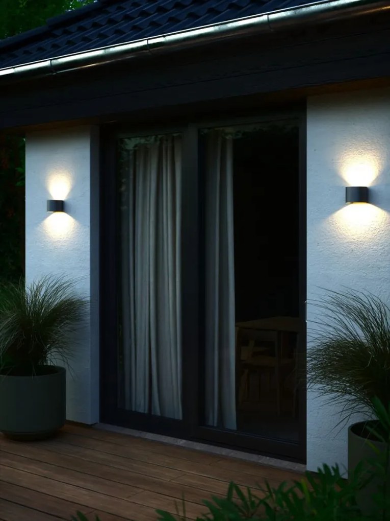 NORDLUX 2418351050 MILDA Modern Kültéri Fali Lámpa Antracit LED IP44