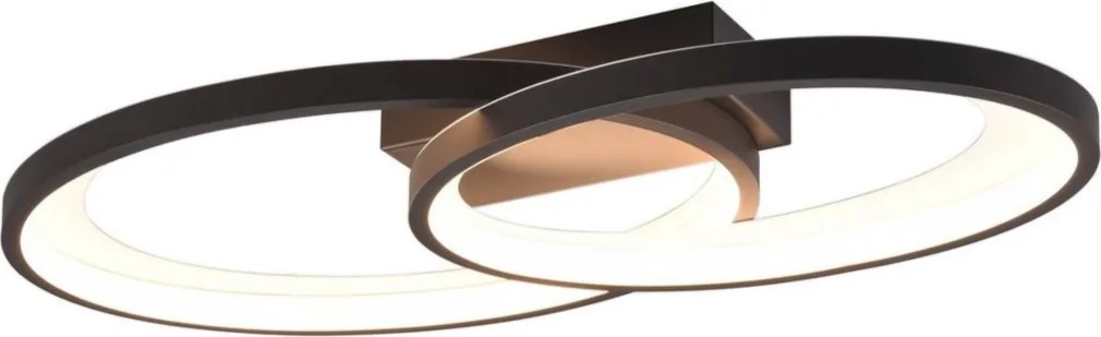 TRIO R64482134 MALAGA Modern LED Mennyezeti Lámpa Fekete LED IP20