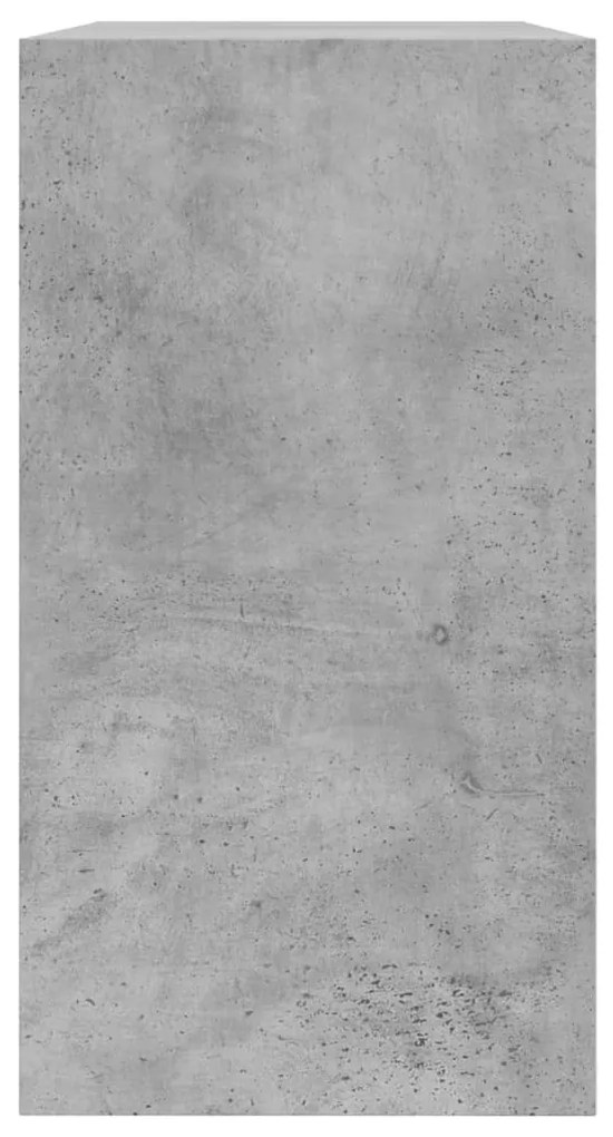 betonszürke szerelt fa cipőszekrény 80 x 34 x 63 cm
