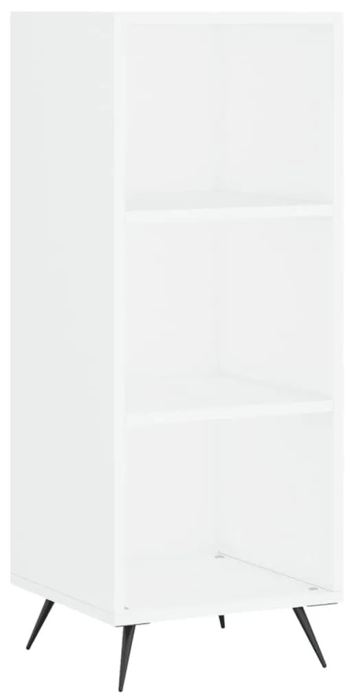 fehér szerelt fa polcos szekrény 34,5 x 32,5 x 90 cm