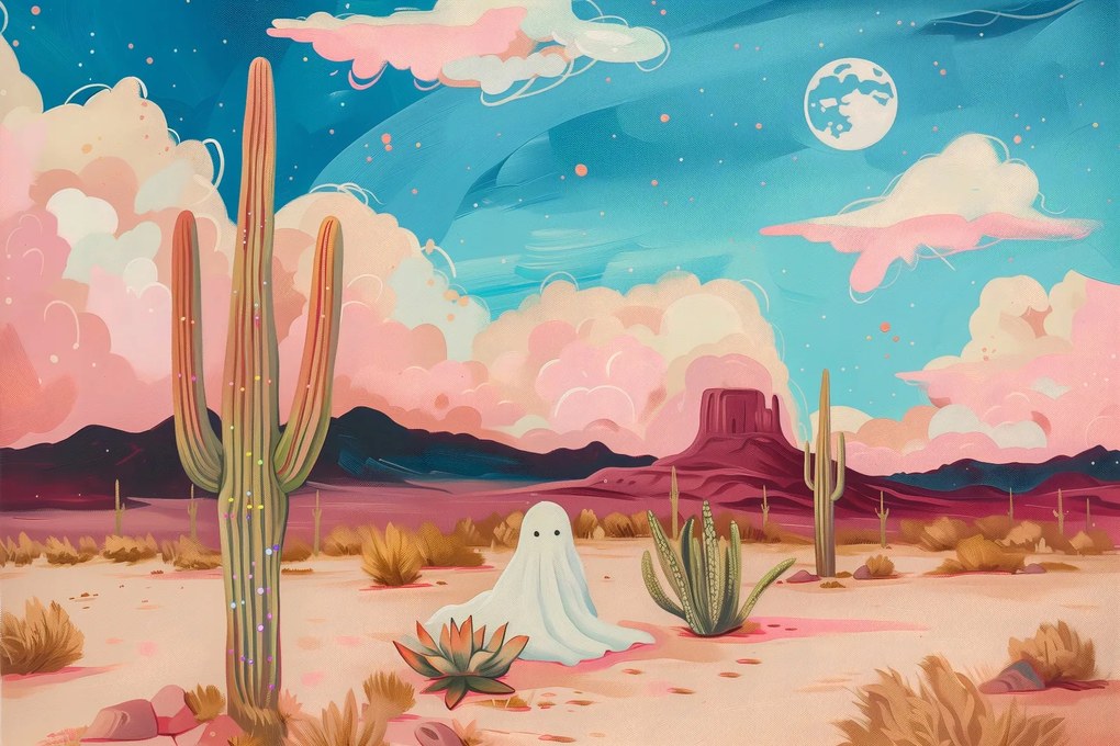 Poszter 45x30cm Szellem a kaktuszok között